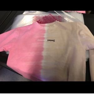 Sweetener world tour split crewneck